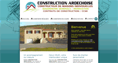 Desktop Screenshot of construction-ardechoise.com