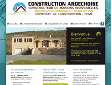 Tablet Screenshot of construction-ardechoise.com